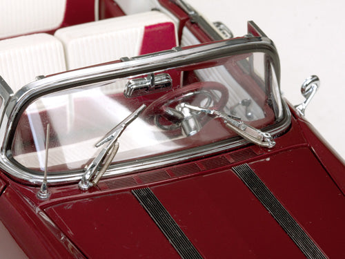 1955 Pontiac Star Chief Open Convertible in White Mist / Persian Maroon (Échelle-Scale 1:18)