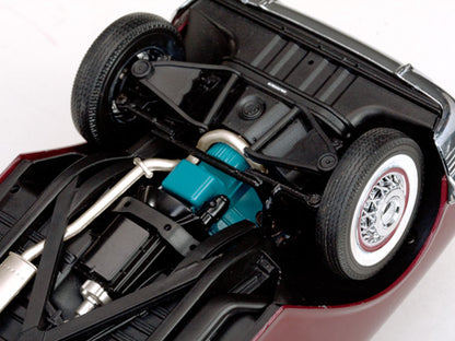 1955 Pontiac Star Chief Open Convertible in White Mist / Persian Maroon (Échelle-Scale 1:18)