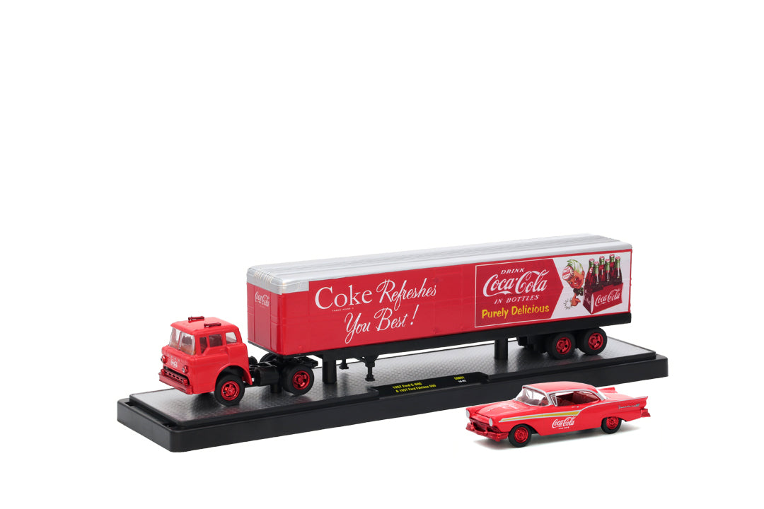 Chase Cars-Coca-Cola, 1957 Ford C-600 &amp; 1957 Ford Fairlane 500