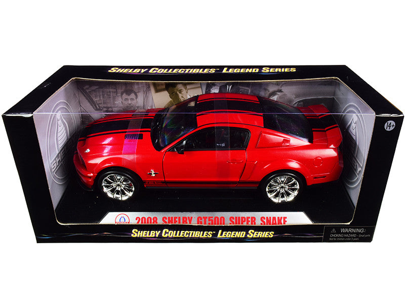 Ford Shelby Mustang GT500 Super Snake 2008 Rouge – Shelby Collectibles Legend Series 1:18 (sc313/red)