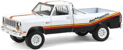 1981 Dodge Ram D-150 Pickup Truck White with Stripes "Mopar Direct Connection"