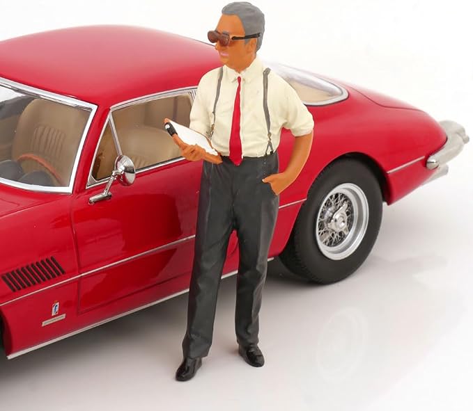 KK-Scale 1:18 Figurine Enzo Ferrari avec planchette – KKFIG017