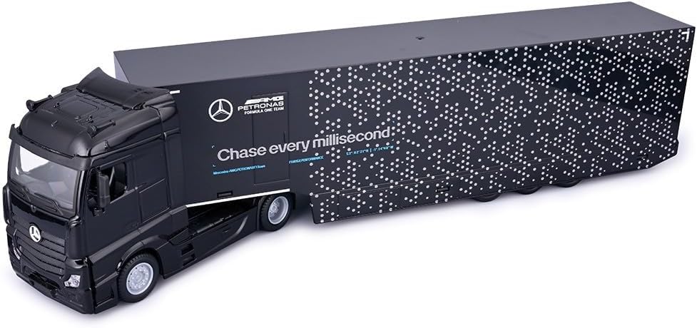 Bburago 1:43 AMG Petronas Mercedes-Benz Actros Gigaspace and F1W15 
