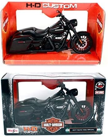 Maisto 1:12 2017 Harley-Davidson Road King Special – Noir – 32336-maisto