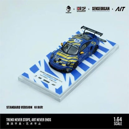 ModernArt 1:64- Porsche 911 CUP (Blue-Gold) Thorn 