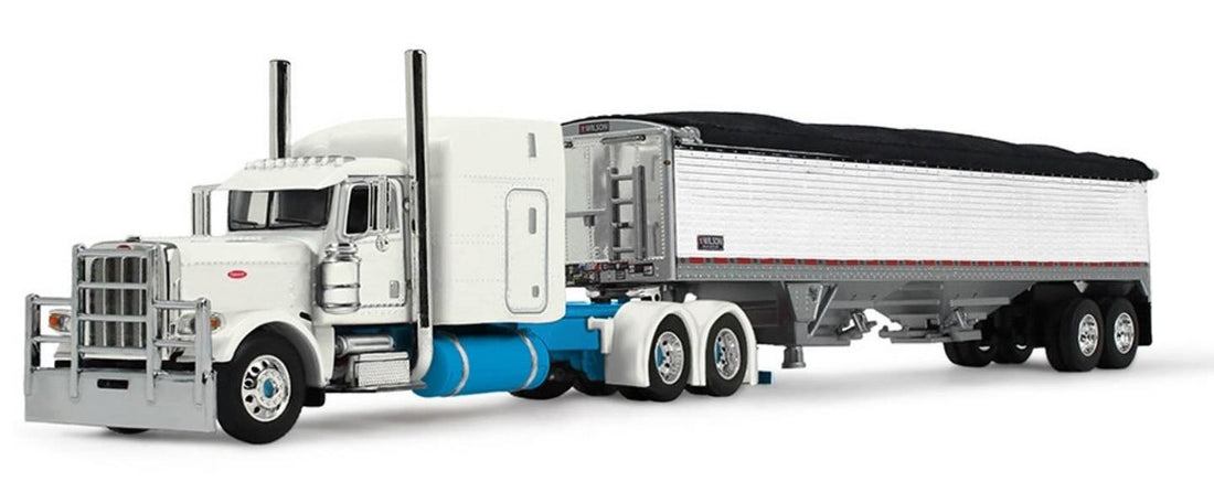 Peterbilt Model 389 with 63 Mid-Roof Sleeper and 43 Wilson Pacesetter High Sided Grain Trailer - Capitola Trucking