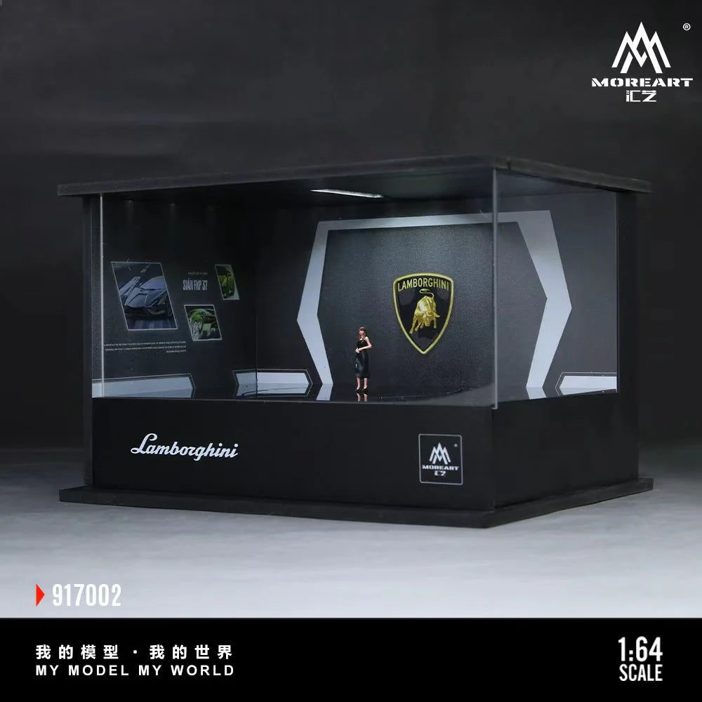 Lamborghini Turntable Showroom – Scène lumineuse 1:64 MoreArt MO917002