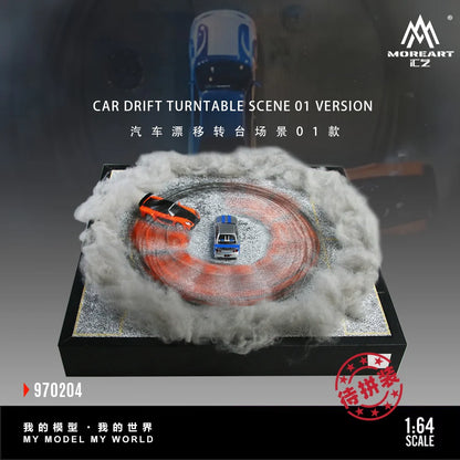 MoreArt 1:64 Car Drift Turntable Scene – O1 Version MO970204