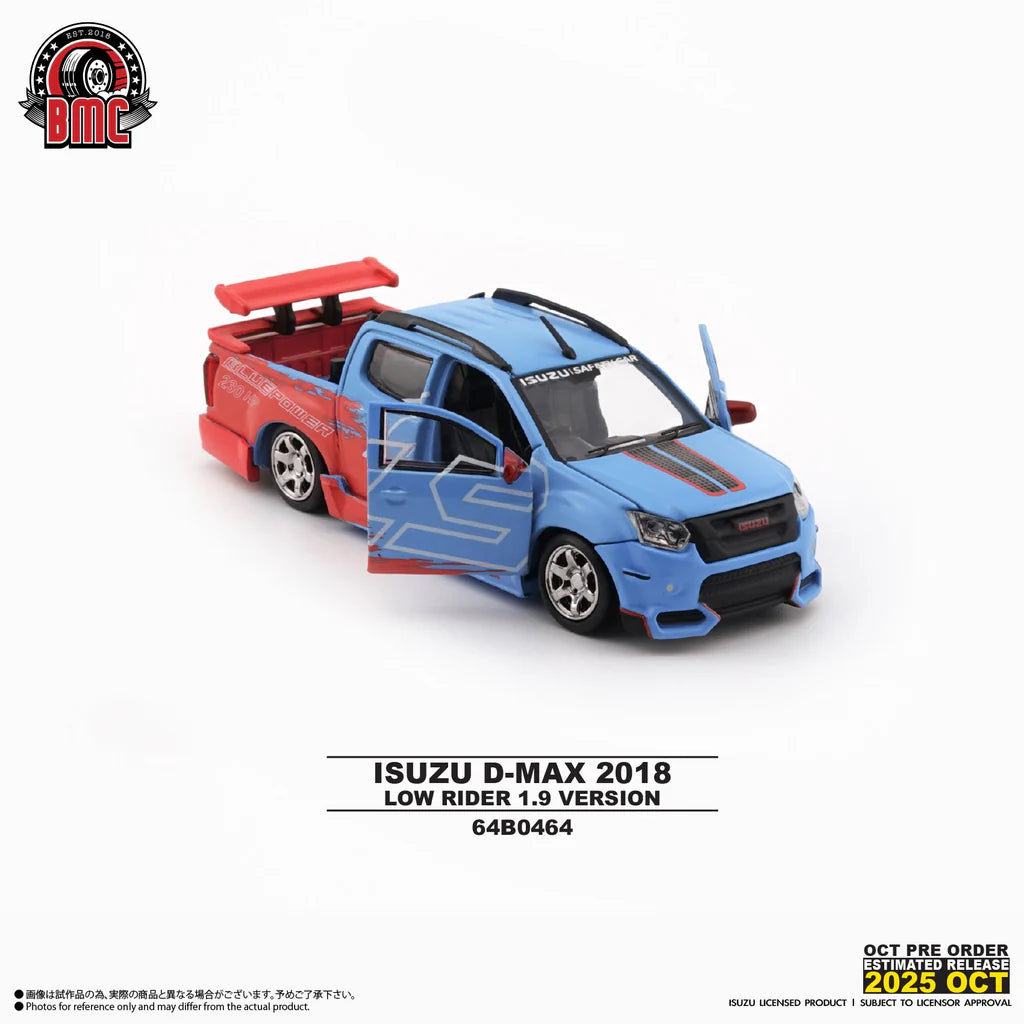 BM CREATIONS 1/64 - Isuzu D-Max 2018 -Low Rider Safety Car 1.9 RHD 64B0464