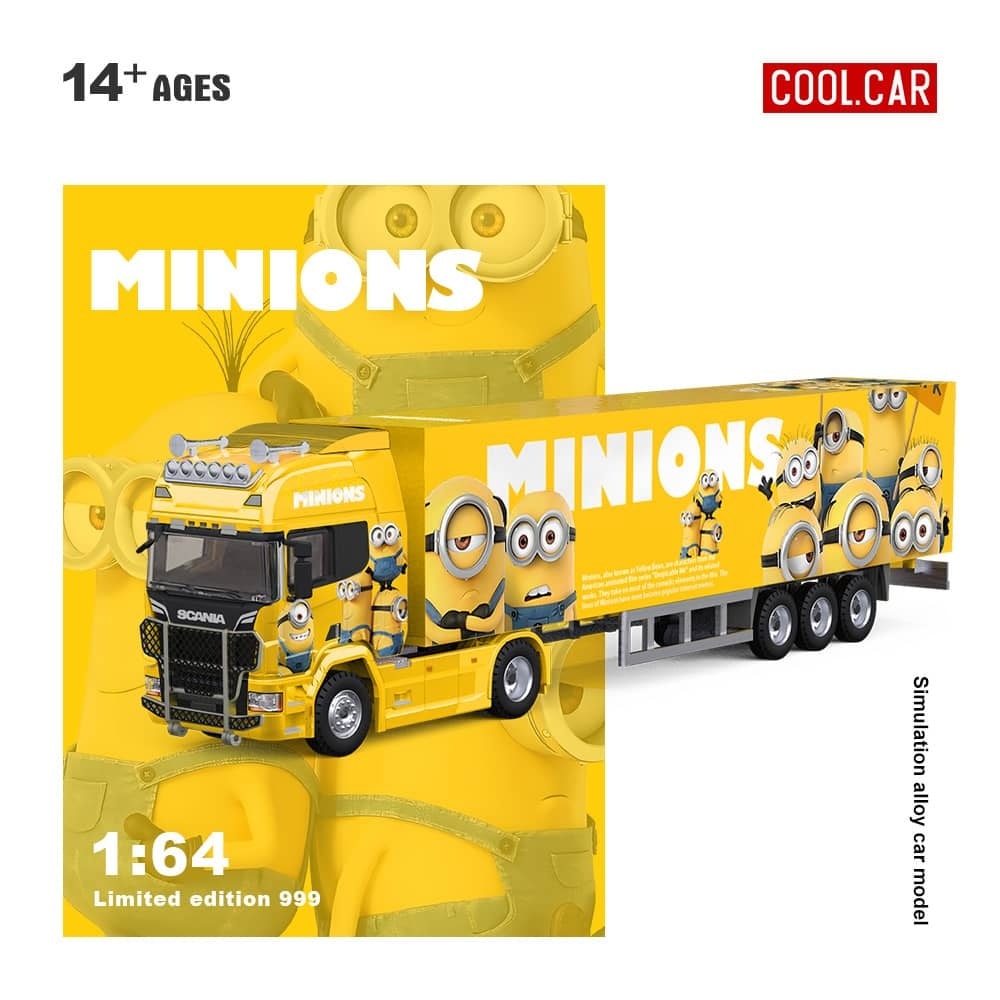 CoolCar 1/64 - Scania Container Truck- MINION CC644028