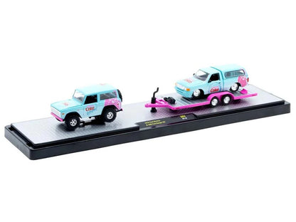 1976 Ford Bronco &amp; 1995 Ford Ranger XLT – M2 Machines 1:64 Coca-Cola Auto-Haulers Release S03 – 56000-S03-B
