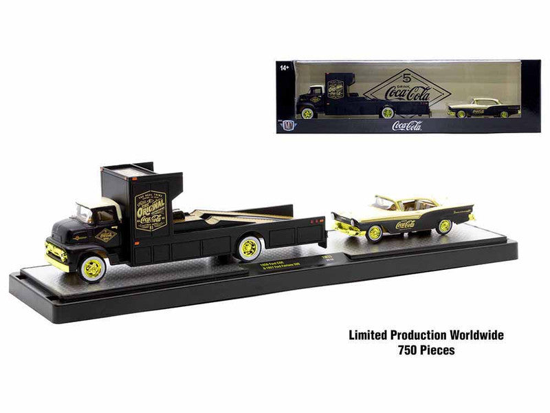 CHASE CARS-1956 Ford COE Ramp Truck &amp; 1957 Ford Fairlane 500 "Coca-Cola"