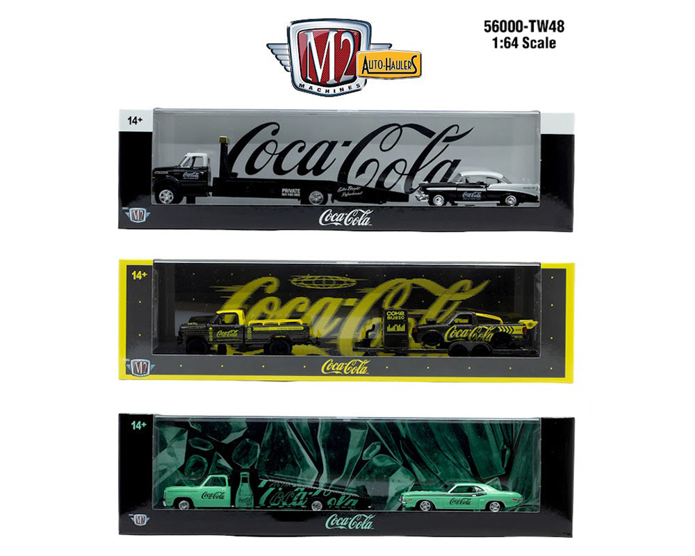 M2 Machines1:64-Auto-Haulers Coca-Cola Release TW48 (3-Piece Set) 56000-TW48
