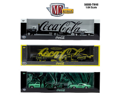 1969 Ford F-100 Ranger 4x4 &amp; 1995 Ford Ranger XLT – M2 Machines 1:64 Auto-Haulers Coca-Cola Release TW48 – 56000-TW48-B