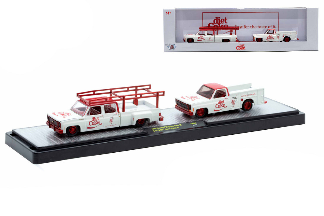 CHASE CARS- 1973 Chevrolet Cheyenne Super 30 &amp; 1975 GMC Sierra Grande 15 (Coca-Cola)