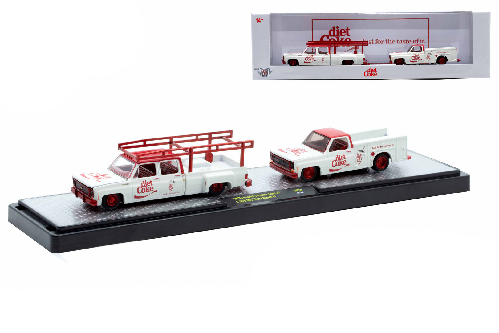 CHASE CARS- 1973 Chevrolet Cheyenne Super 30 &amp; 1975 GMC Sierra Grande 15 (Coca-Cola)