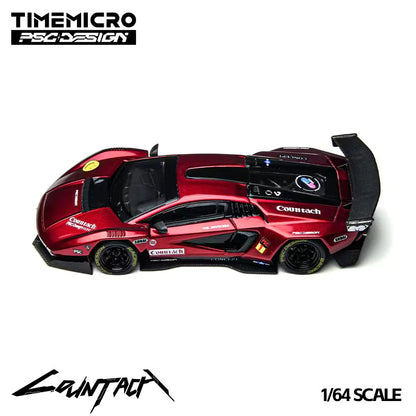 TimeMicro &amp; PSC DESIGN 1:64- Lamborghini Countach “V” Scarlet TM647705