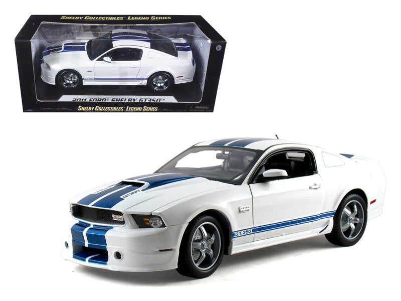 2011 Ford Shelby Mustang GT350 White – Shelby Collectibles Legend Series 1:18 (sc351/white)