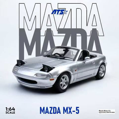 ATS MODELS 1/64- Mazda MX-5 - Silver ATS880103