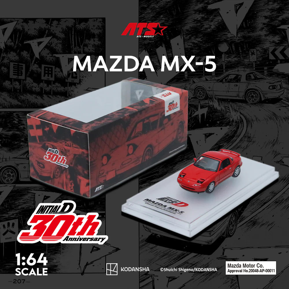 Mazda MX-5 Initial D Red – ATS Model 1:64 ATS880107