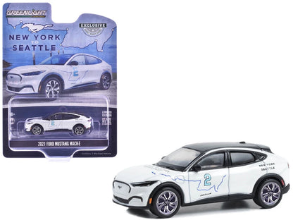 GreenLight 1:64 Ford Mustang Mach-E 2021 “Ocean to Ocean, Reimagined” New York to Seattle – Hobby Exclusive – GL30438