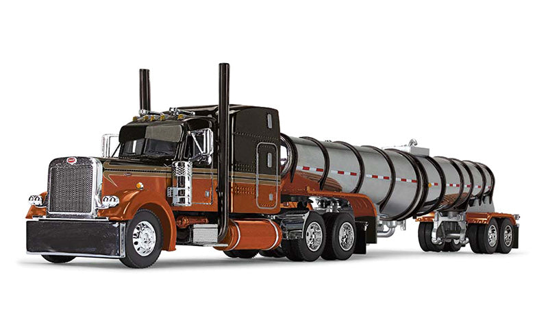 Peterbilt Model 379 with 63" Mid-Roof Sleeper with Polar Deep Drop Tank Trailer
