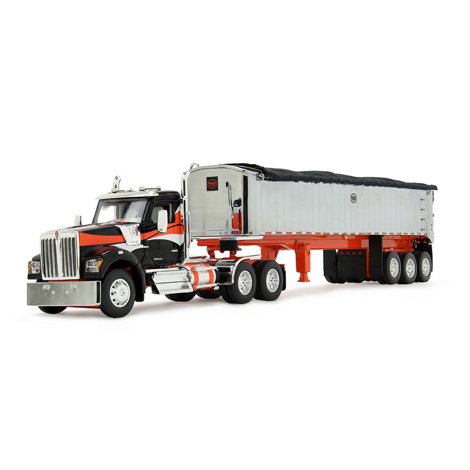 Kenworth W990 Day Cab &amp; MAC Coal End Dump (Black/Orange)