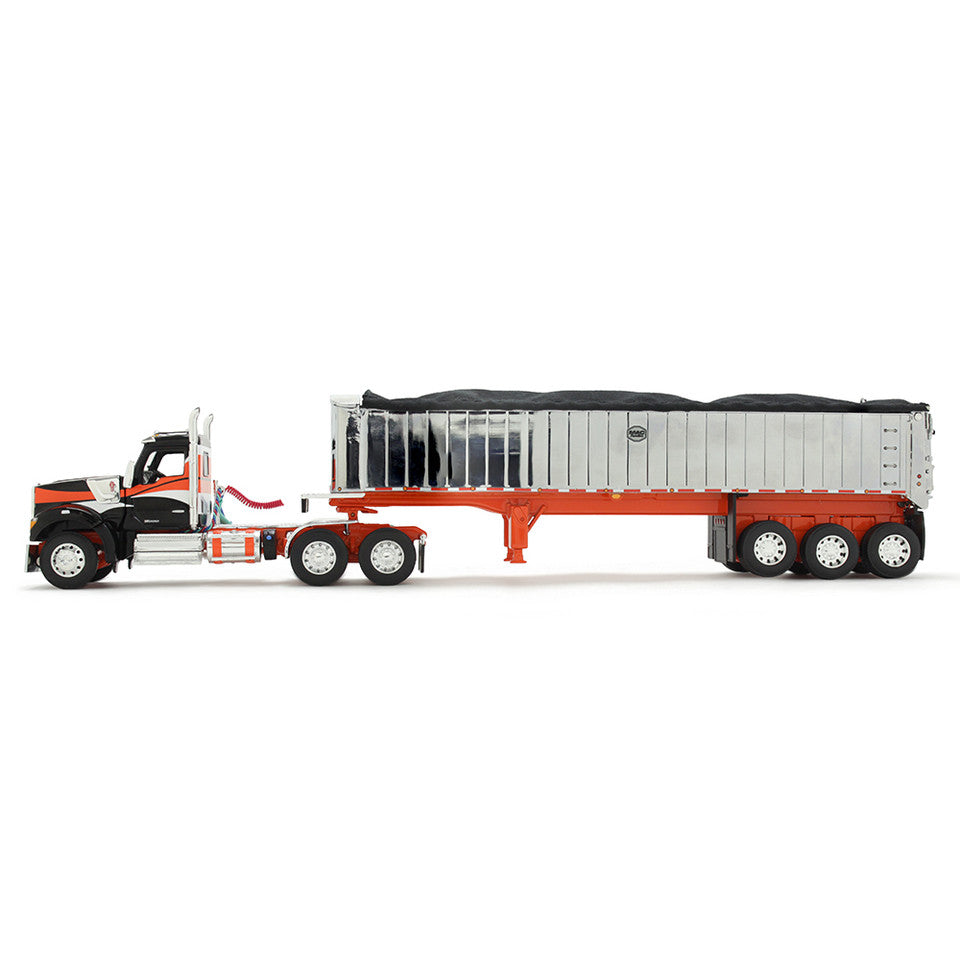 Kenworth W990 Day Cab &amp; MAC Coal End Dump (Black/Orange)