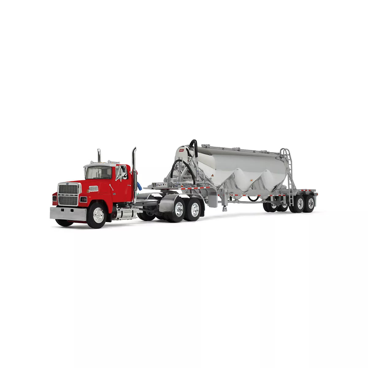 Heil Red Ford LTL 9000 Day Cab with Heil Pneumatic Tank Trailer - 60-2103