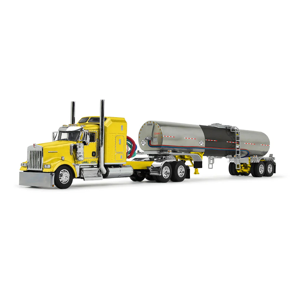 Double C Transport Kenworth W-900L pulling a Brenner Asphalt Tanker