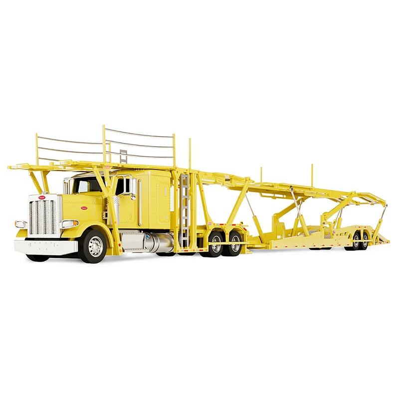 (PRE-ORDER 2026/2027) DCP by First Gear 1:64 Peterbilt 389 Semi Truck with Boydstun 9106-48EZ Car Carrier Trailer – Green – Outback Toys Exclusive 60-2323