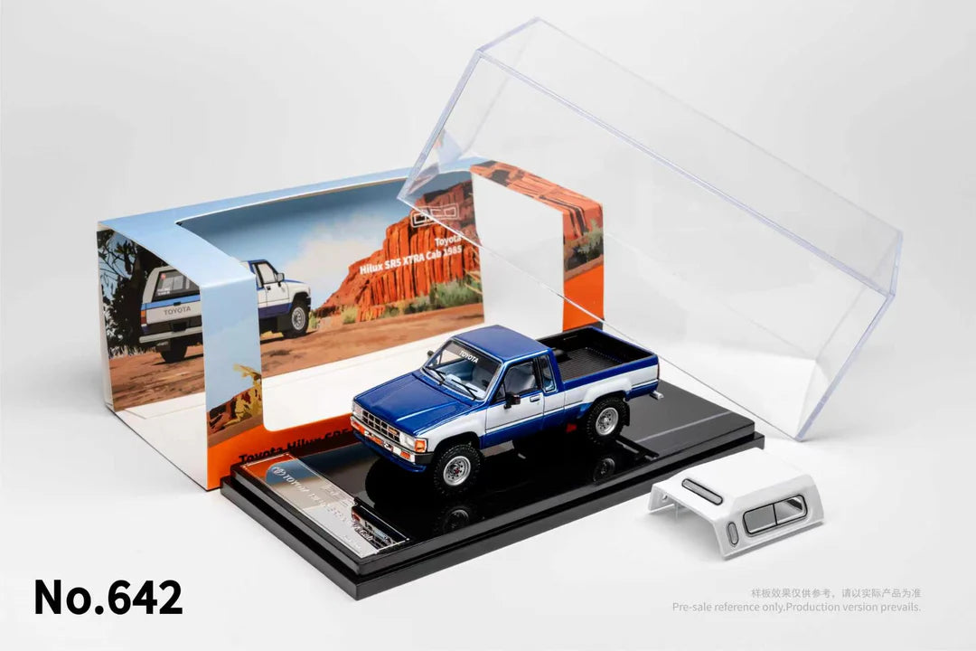 GCD 1:64 Toyota Hilux SR5 Xtra Cab 1985 Bleu (LHD) – KS-087-642