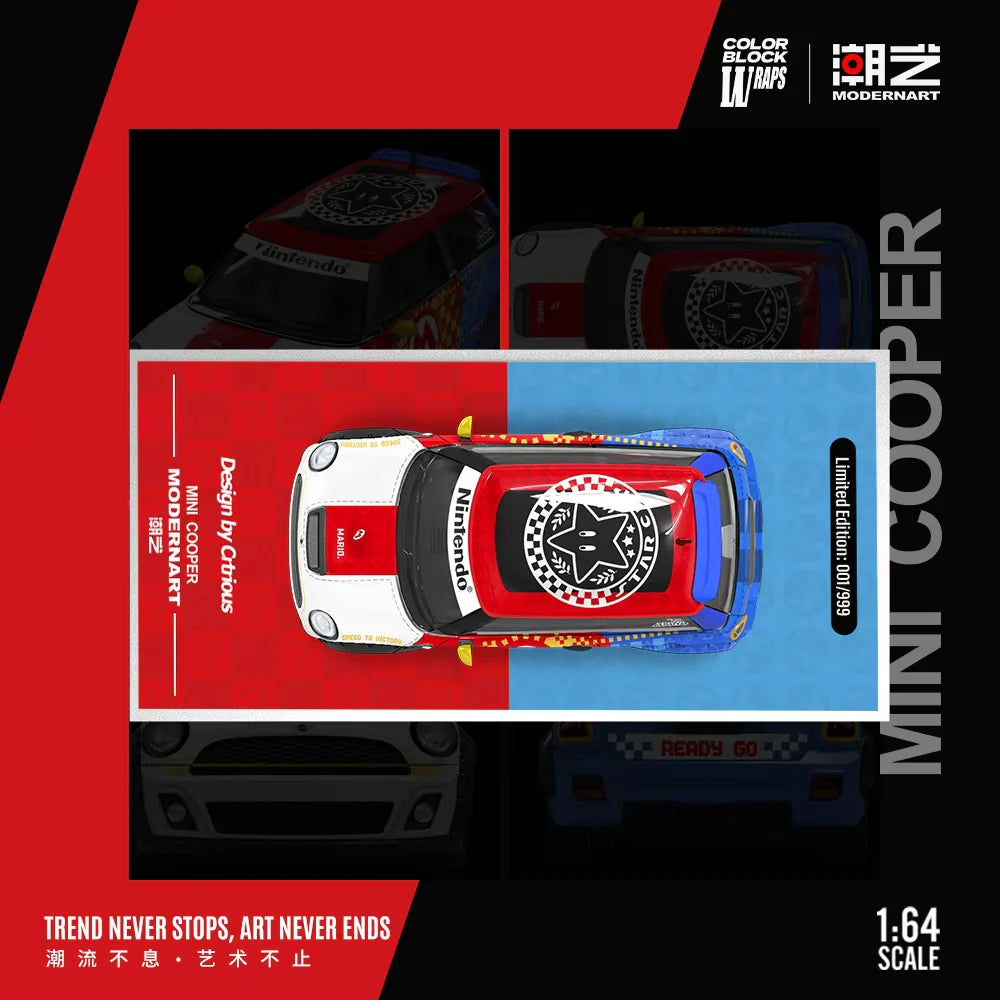 ModernArt 1:64-BMW Mini Cooper MARIO BROS. MD643645