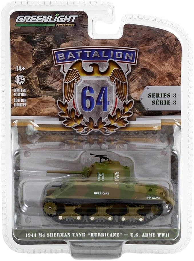 U.S. Army .1944 M4 Sherman Tank “Hurricane”, World War II 66th Armor Regiment, 2nd U.S. Armored Division, Normandy