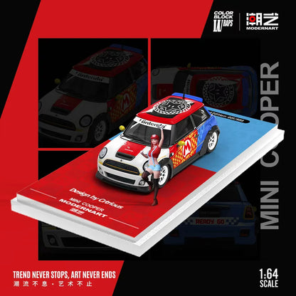 ModernArt 1:64-BMW Mini Cooper w/Figurine MARIO BROS. MD643645-1