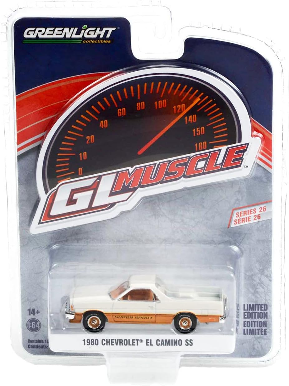 1980 Chevy El Camino SS Super Sport White and Gold