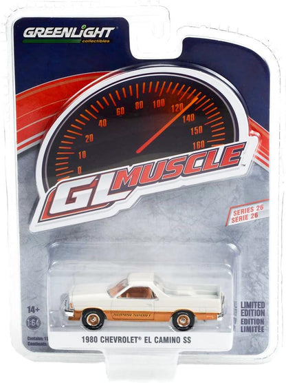 1980 Chevy El Camino SS Super Sport White and Gold