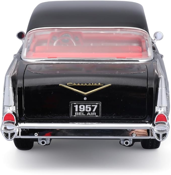 Maisto 1:18 1957 Chevrolet Bel Air Coupe – Black – Special Edition – 31477BK