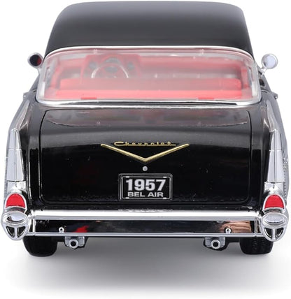 Maisto 1:18 1957 Chevrolet Bel Air Coupe – Black – Special Edition – 31477BK