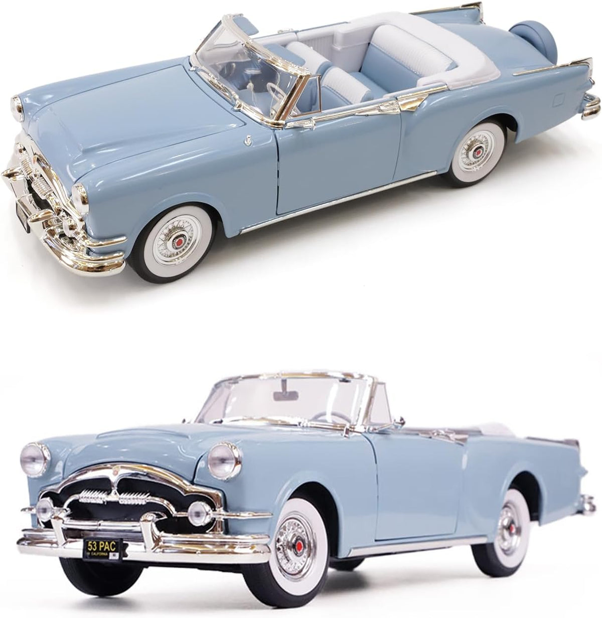 Lucky Die Cast 1:18 Packard Caribbean Cabriolet 1953 – Bleu clair – 92798BLUE