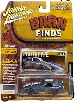 1965 Shelby Cobra Daytona Viking Blue Metallic avec effet poussiere - Barn Finds - Johnny Lightning 1:64 - JLSF023-1A-4