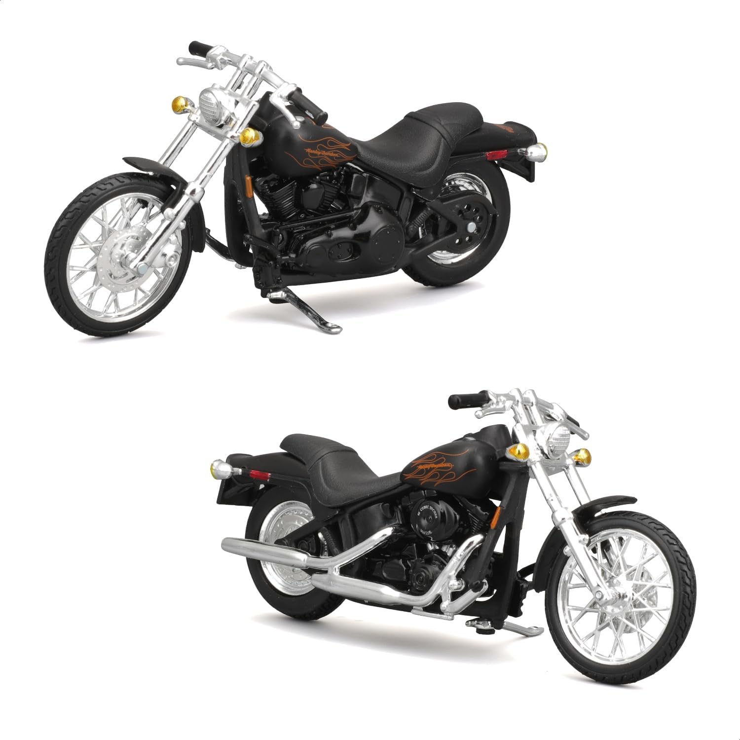 Maisto 1:24 1999 Ford F-350 with Harley-Davidson FXSTB Night Train – H-D Custom – 32181BK