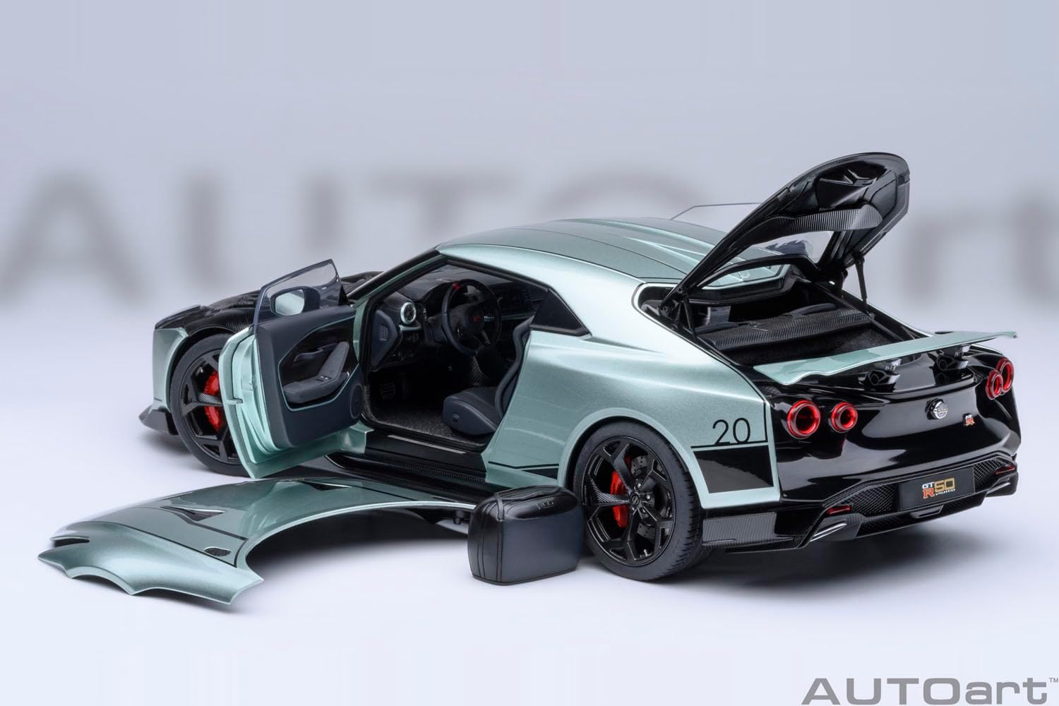 AUTOART-GT-R50 by Ital Design Green Metallic and Black