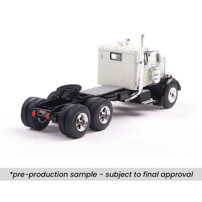 1955 Peterbilt 281 - White w/ Black Fenders (1:64)
