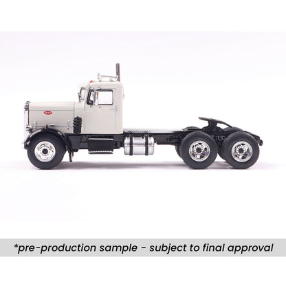1955 Peterbilt 281 - White w/ Black Fenders (1:64)