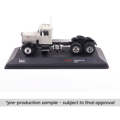 1955 Peterbilt 281 - White w/ Black Fenders (1:64)