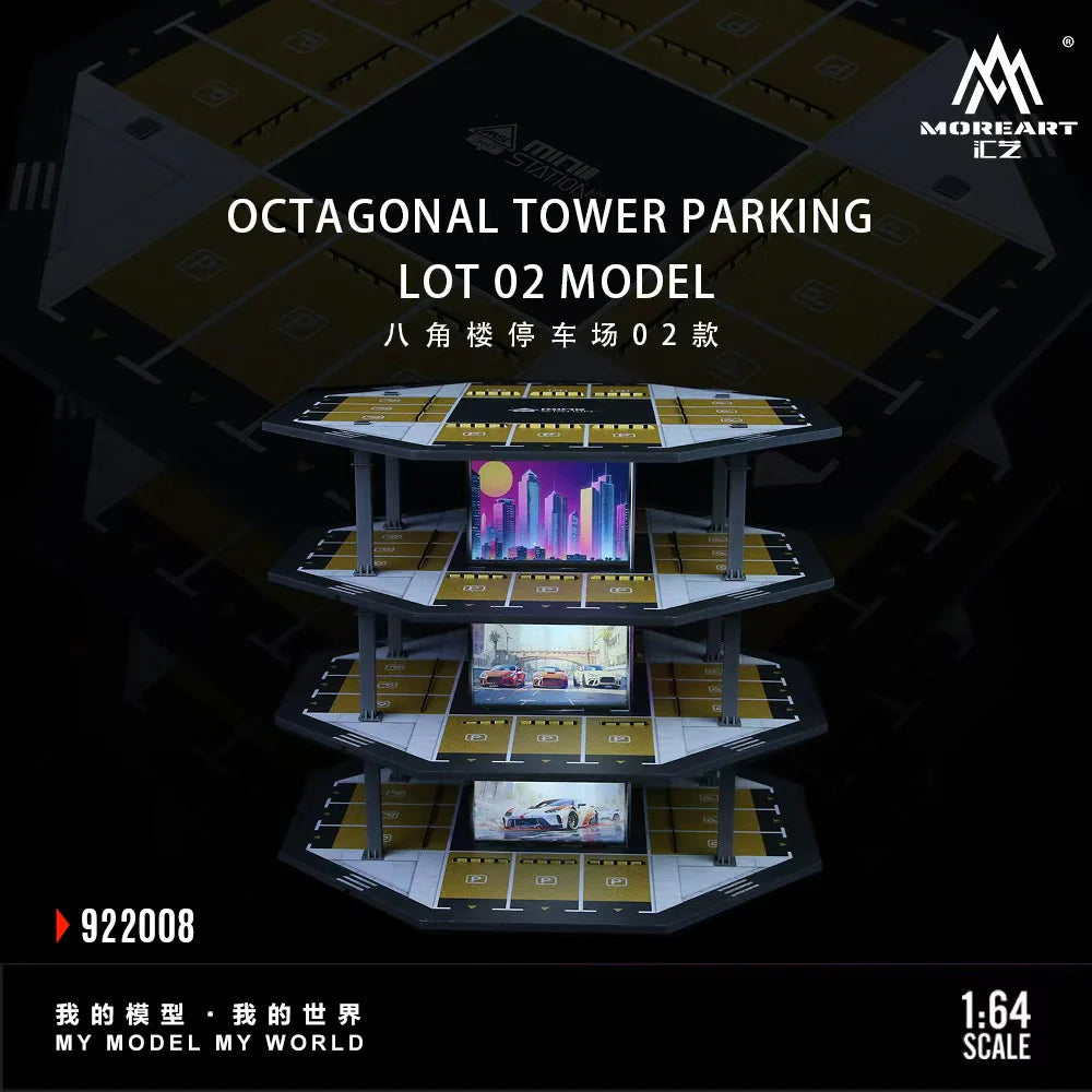MoreArt 1/64-OCTAGONAL TOWER PARKING MODEL LOT 02 MO922008