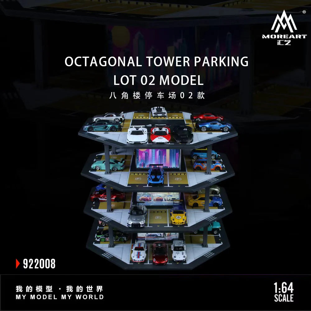 MoreArt 1/64-OCTAGONAL TOWER PARKING MODEL LOT 02 MO922008