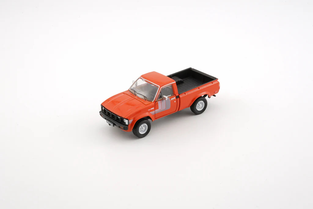 BM CREATIONS 1/64 - 1980 Toyota Hilux (RHD) - Orange - 64B0265
