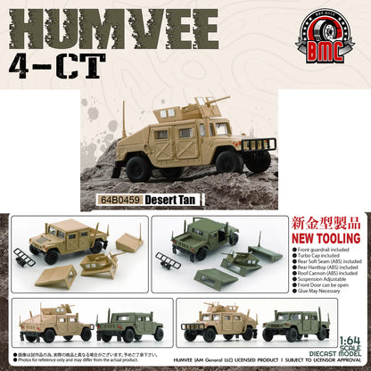 BM CREATIONS 1/64 - HUMVEE 4-CT - "Desert Tan" - 64B0459